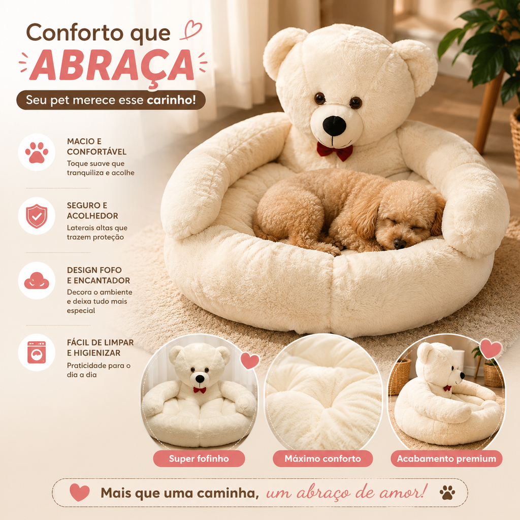 Cama Pet Pelúcia Caminha Cachorro Gato Premium