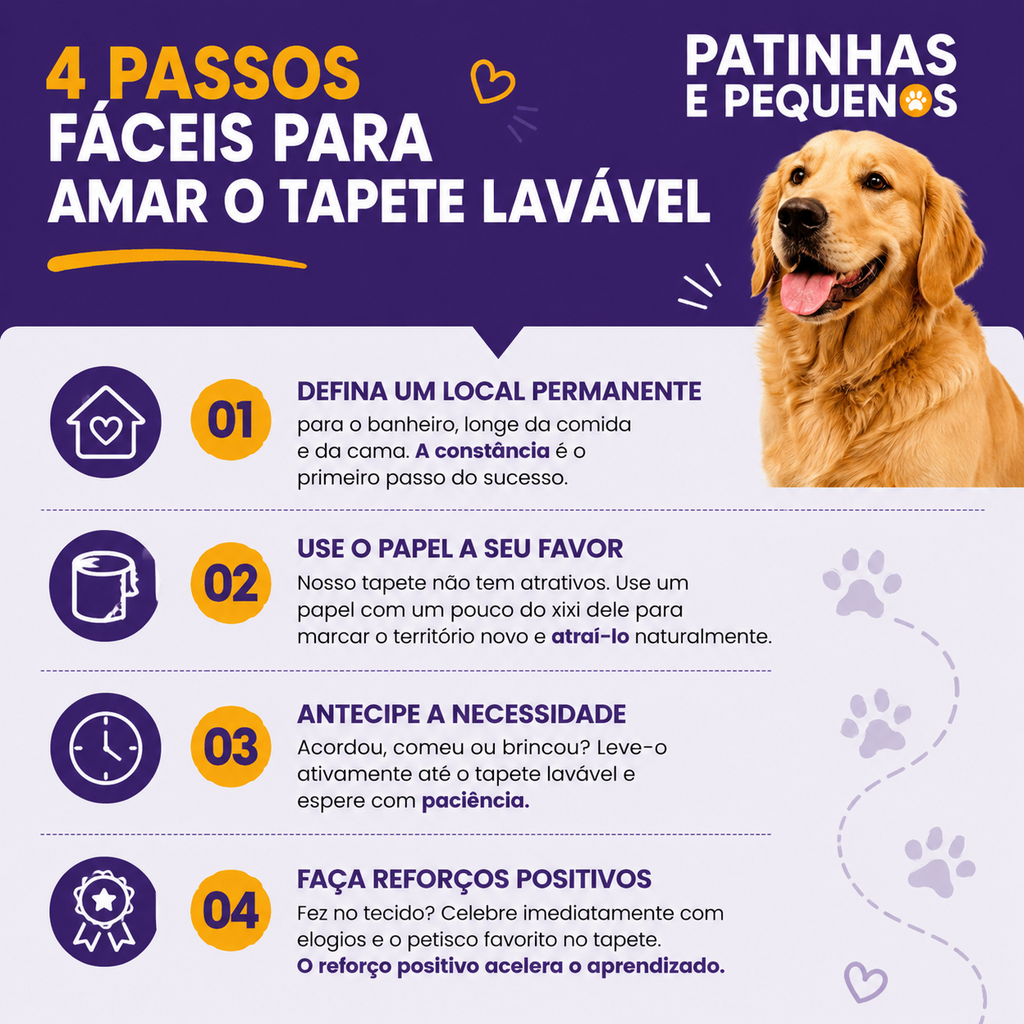 Tapete Higiênico Lavável Estampado Premium Pet 70x50cm