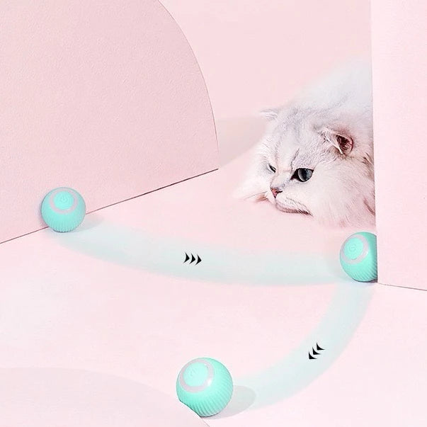 Brinquedo Inteligente para Gatos Bola de Rolamento Automática Elétrica Recarregável