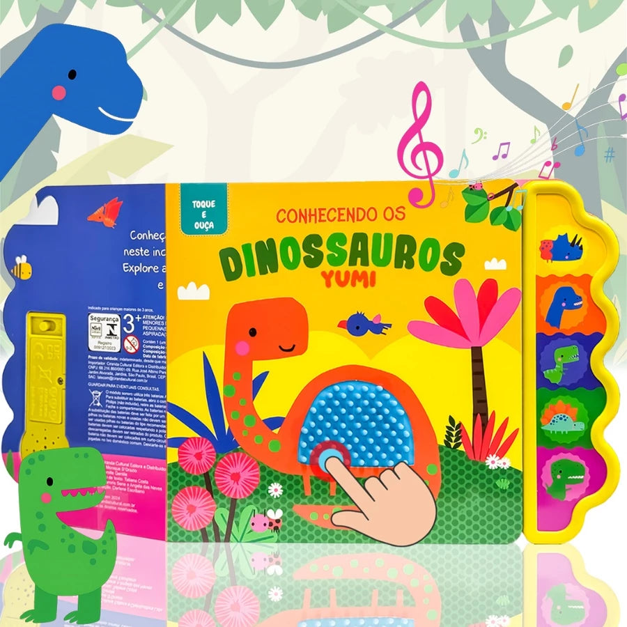 Livro Sensorial Bebê – Toque e Ouça com Sons e Texturas | Coleção Premium Educativa