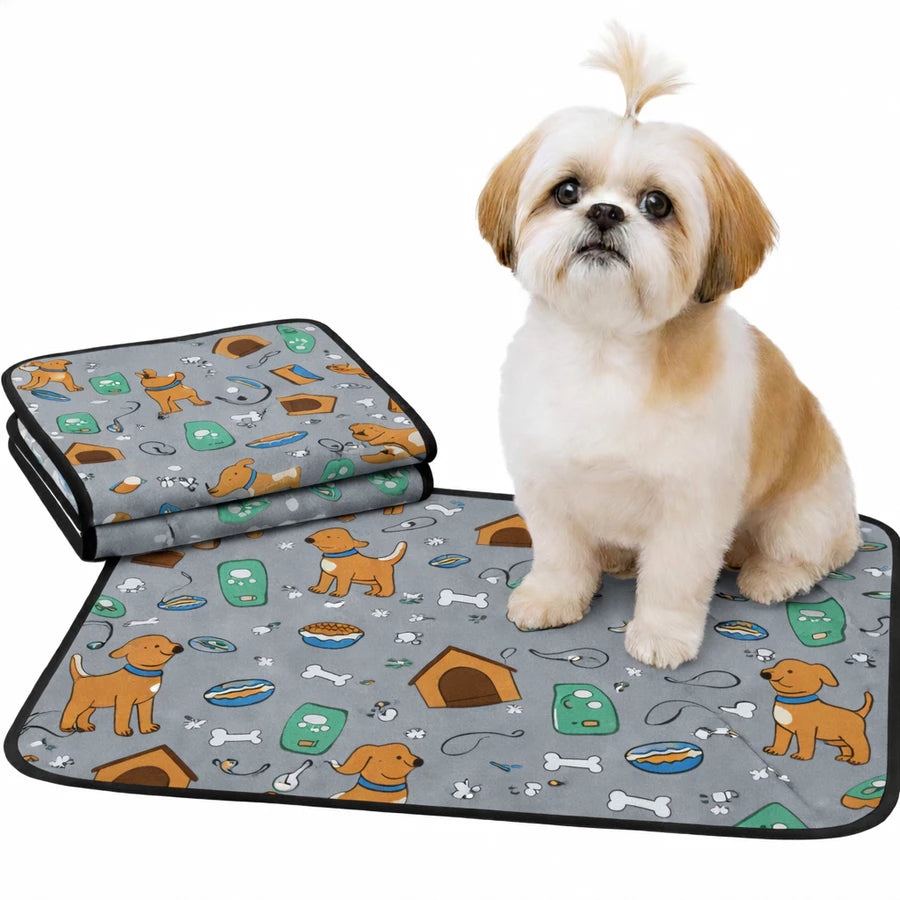 Tapete Higiênico Lavável Estampado Premium Pet 70x50cm