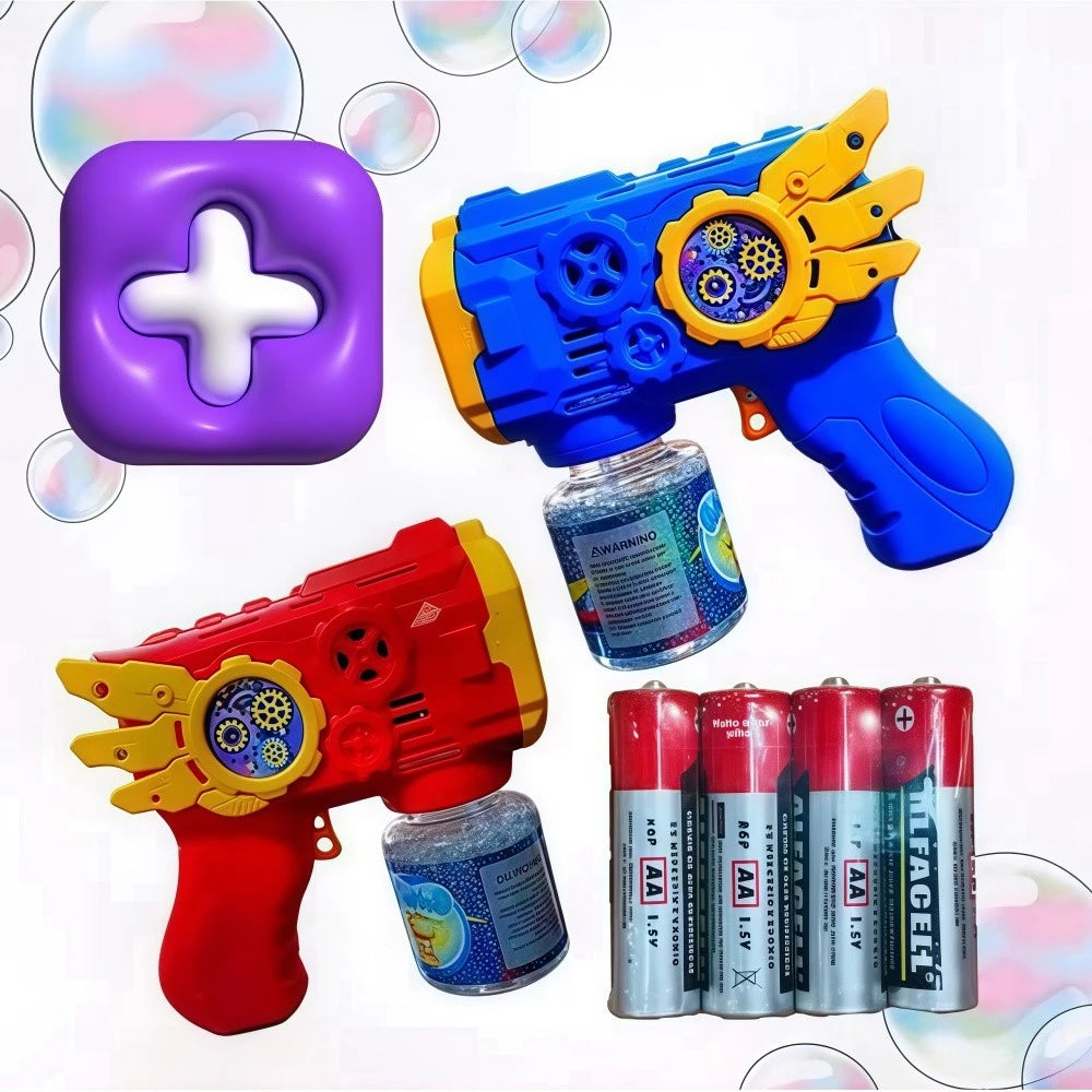 Pistola de Bolhas de Sabão Unicórnio Automática – Vários Estilos Coloridos para Crianças